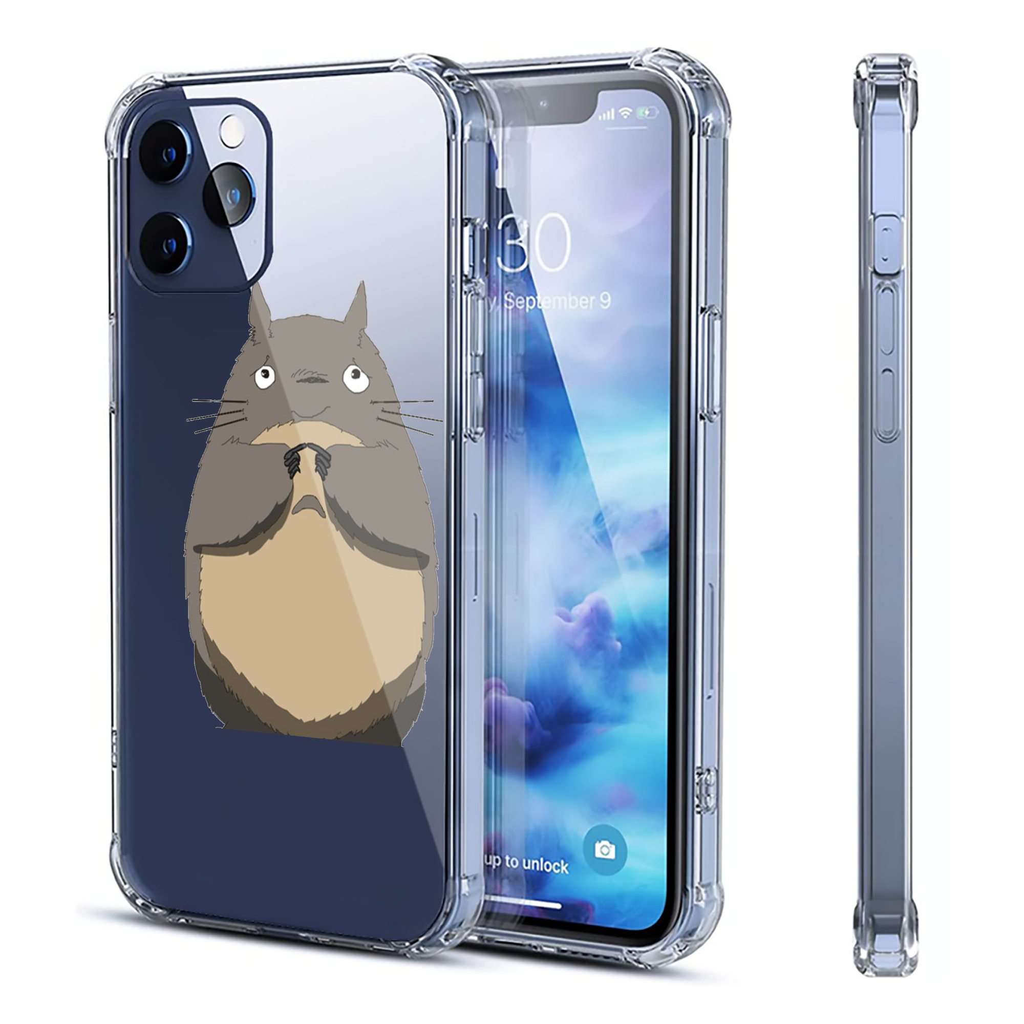 （画像用） となりのトトロ 草壁メイ 草壁サツキ My Neighbor Totoro Satsuki Kusakabe Mei Kusakabe 【iPhone 12シリーズ対応】透明スマホケース（クリアソフトケース）